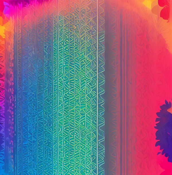 AI-generated illustration of a colorful questionnaire interface